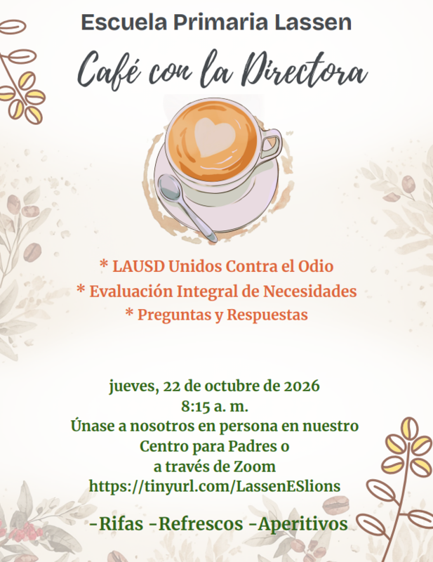 Cafe con la Directora