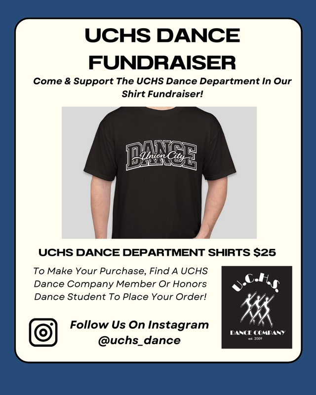 UCHS Dance Company Shirt Sale Flyer