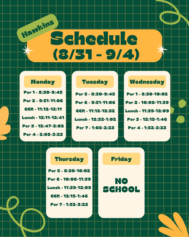 Schedule Change