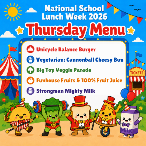 NSLW Thursday 10-15-26 Lunch Menu