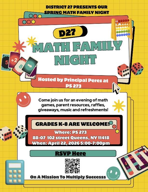 District 27 Math Family Night