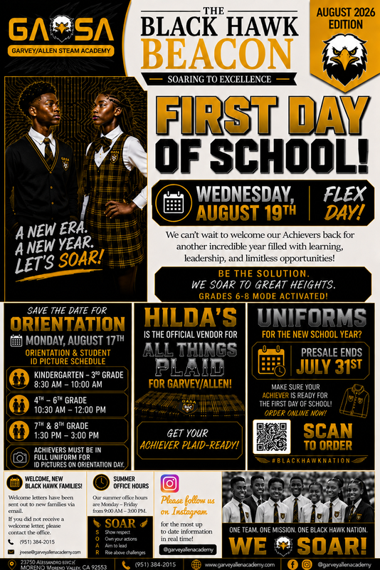 August Edition of the Black Hawk Beacon