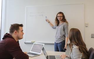 Peer Tutors Assisting Students