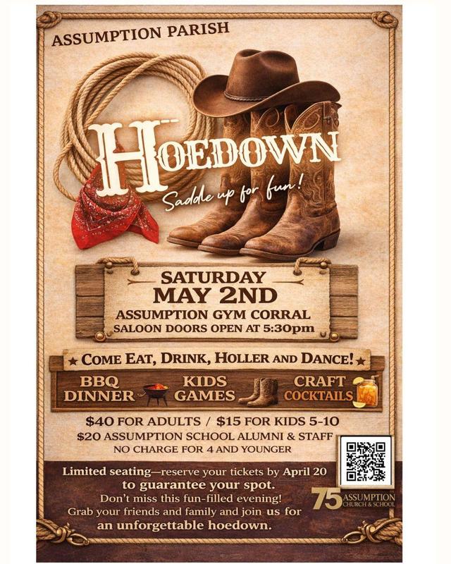 Saddle Up for the Assumption Parish Hoedown