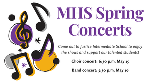 promo graphic - MHS concerts spring 2026