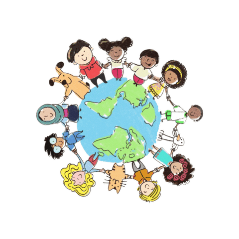 Kids on earth tilting