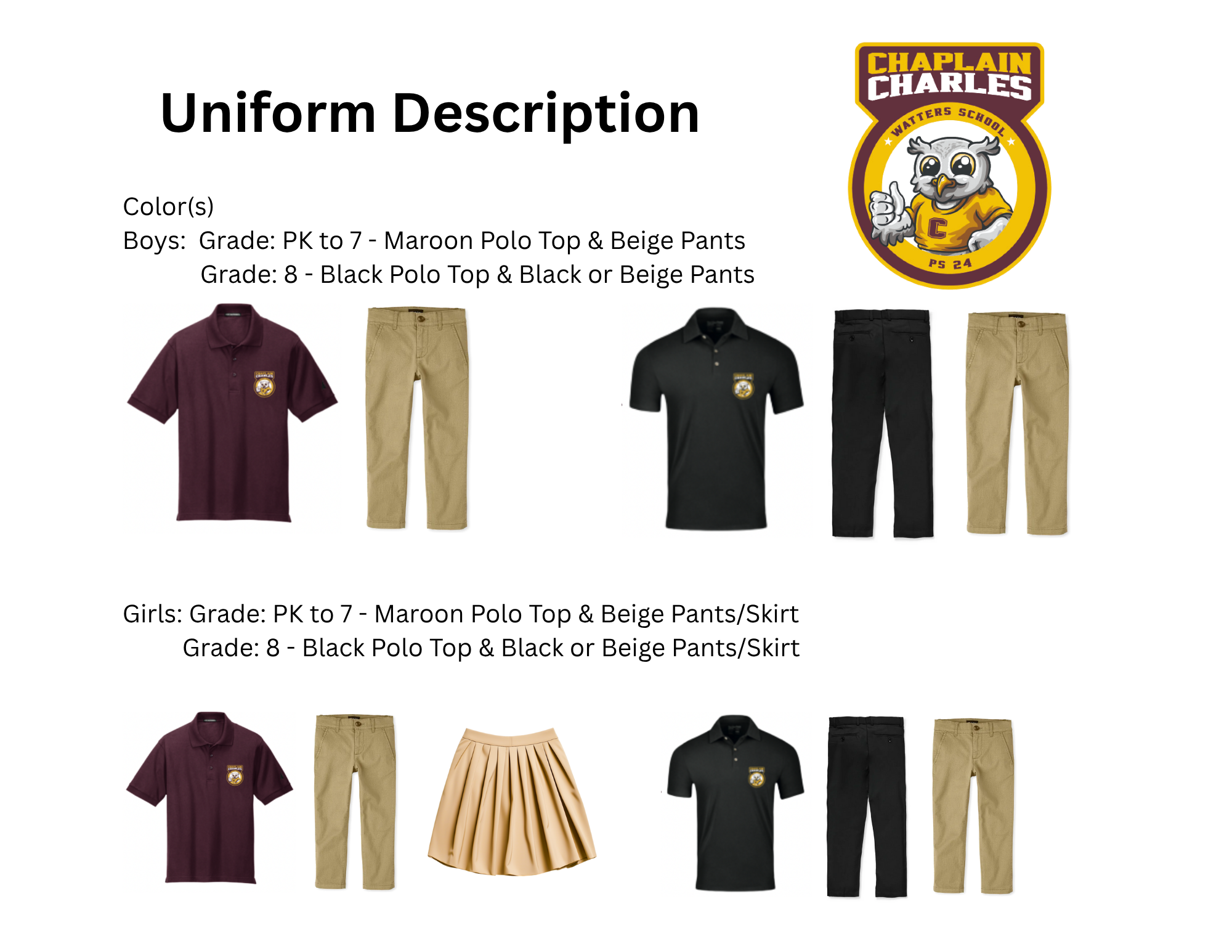 役職者貸与品JKchanelユニフォームuniform notforresale Uniform Information – Our School – Chaplain Charles Watters School