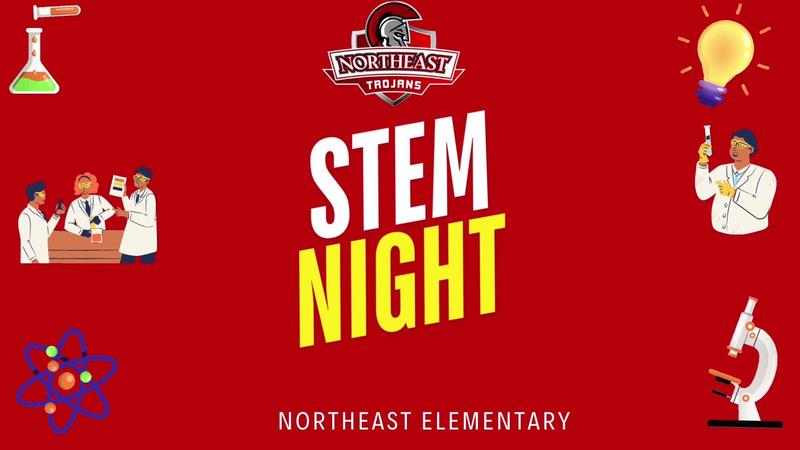 Northeast Elementary STEM Night Graphic