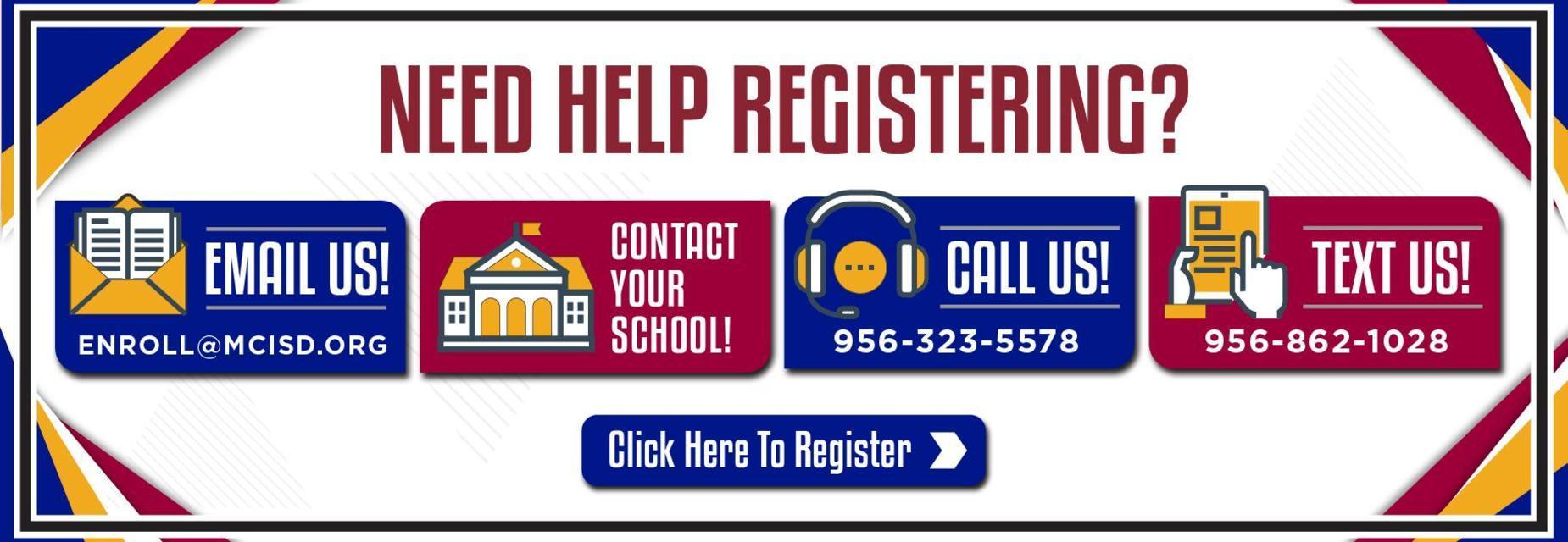 Registration Help