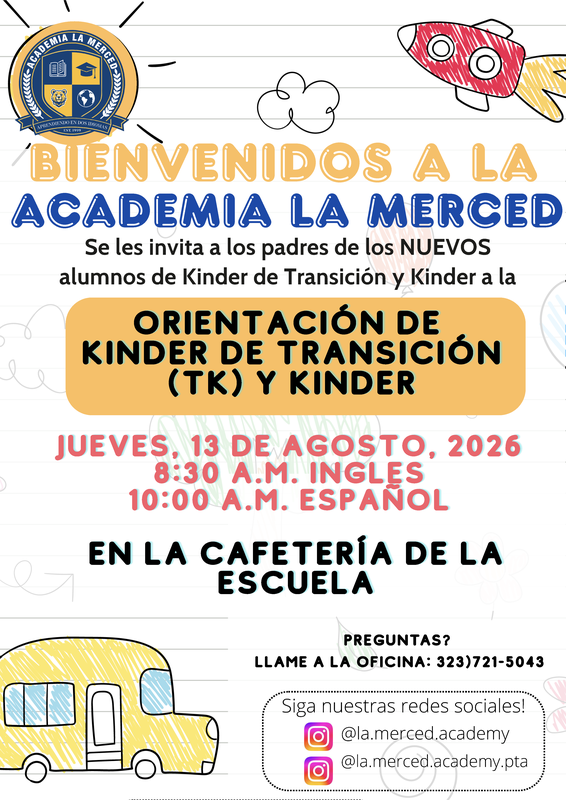 Orietacion de kinder y kinder de transicion TK