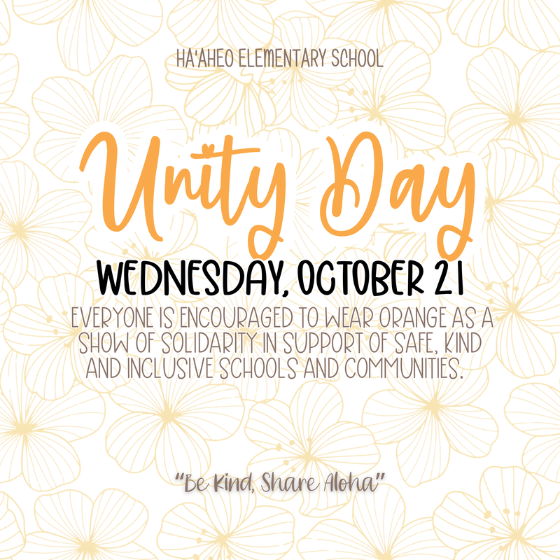 WEAR ORANGE for Unity Day • Wednesday, October 21, 2026 Featured Photo