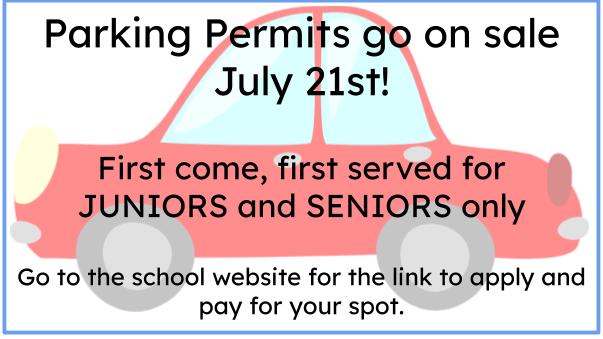 PARKING PERMITS GO ON SALE JULY 21