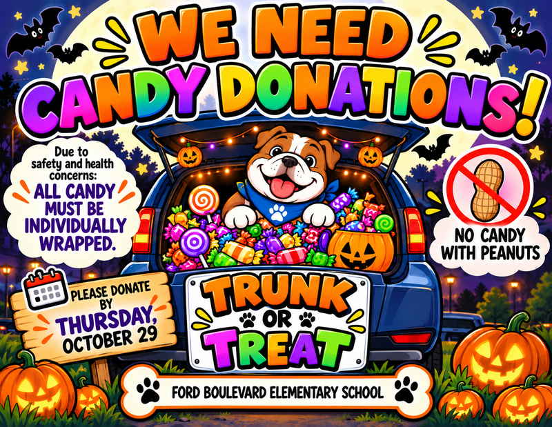 candy donations needed for trunk or treat
