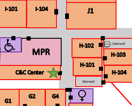 Location of College & Career Center