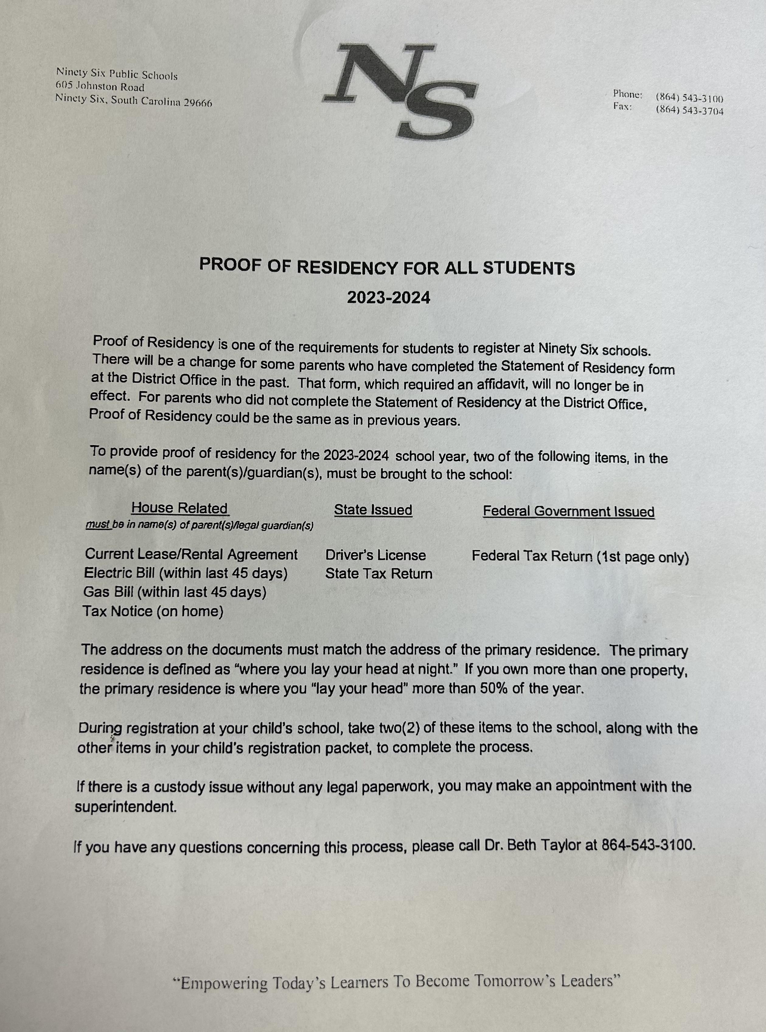 Title 1 / SIC For Parents Six Primary School