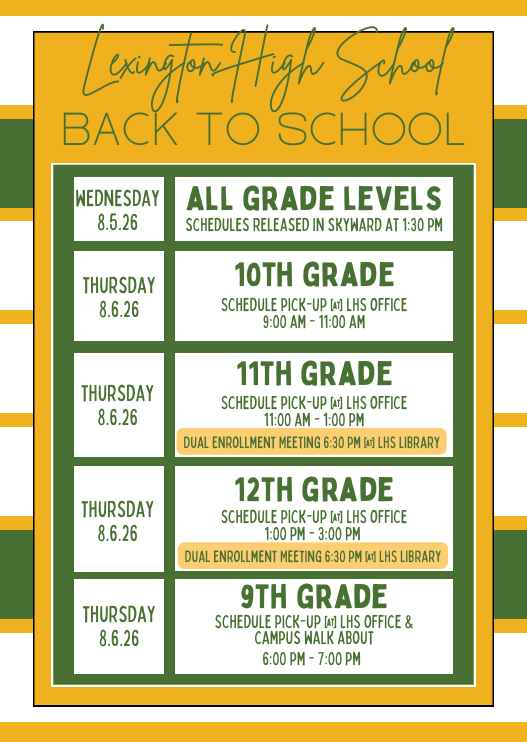 2026 Schedule Pickup Flyer