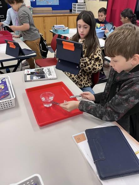 Ms Pavolini’s 4th grade class is learning about sound and how different variables affect the properties of sound.