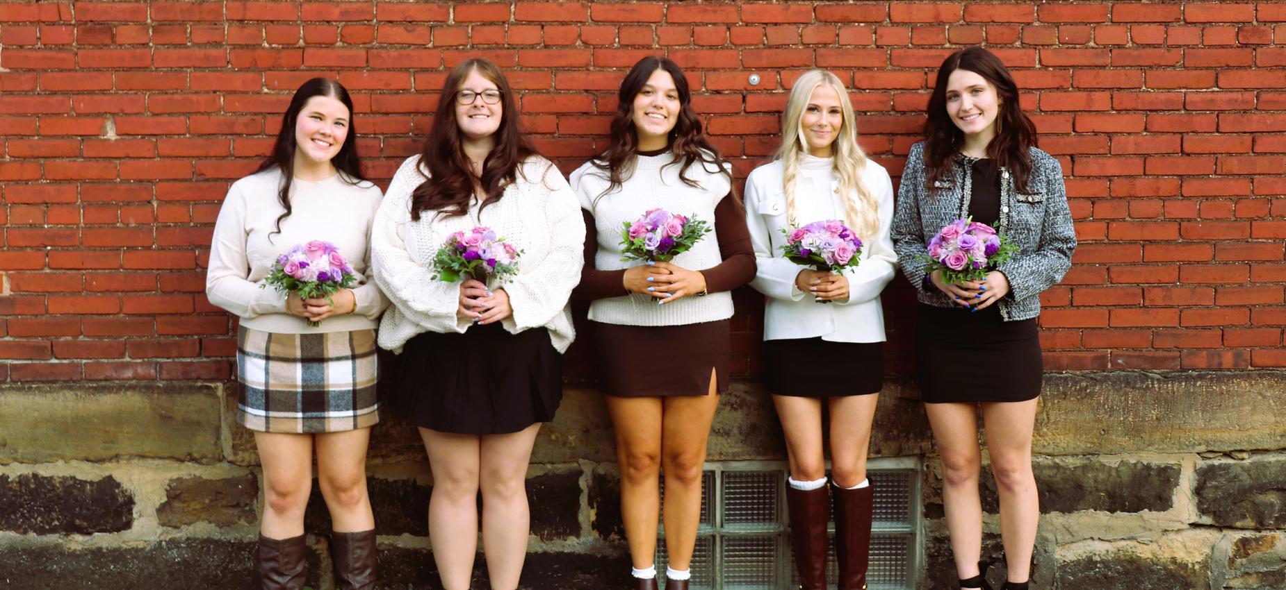 Homecoming Court 2026- Emma Bosin, Sadie Eller, Sophia Fouse, Cameron Sexton, Elsa Zalenski