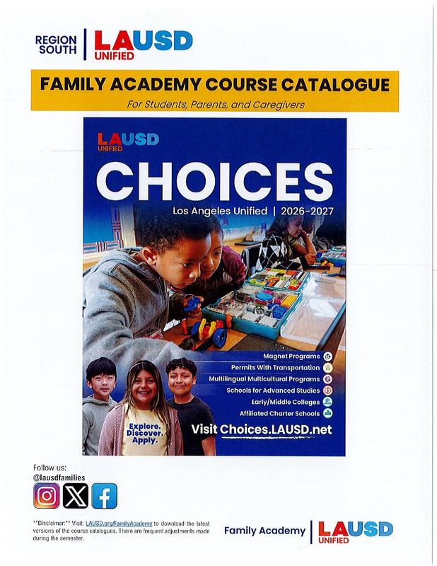 Visit Choices.LAUSD.net