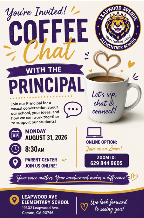 Coffee Chat flyer