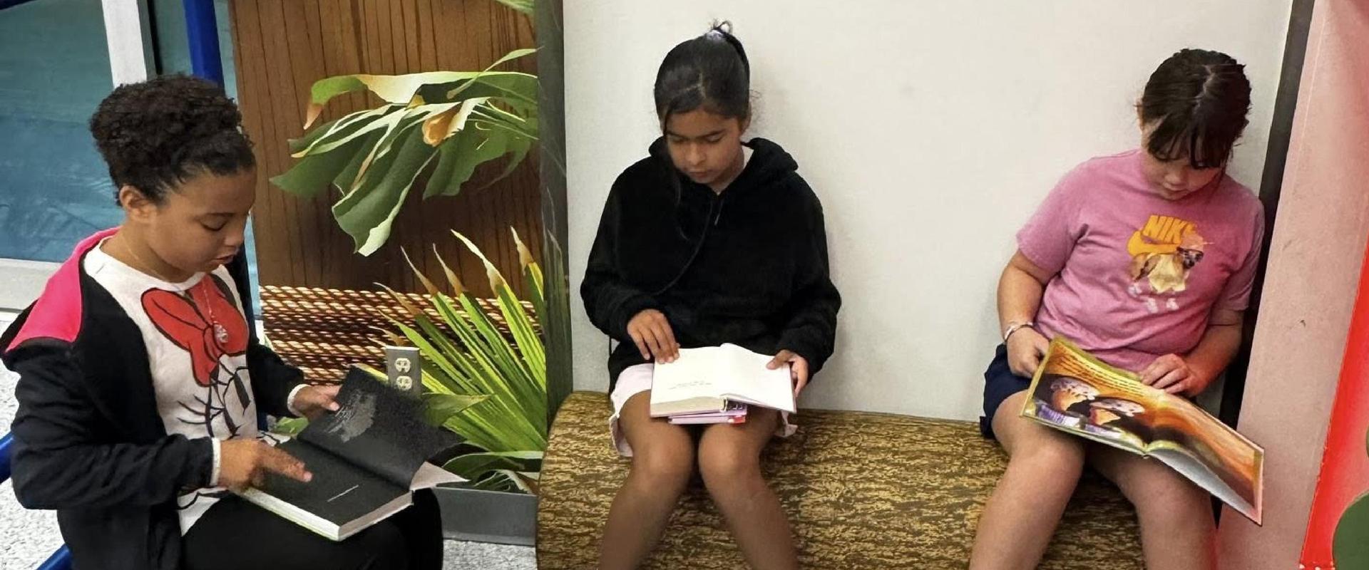 Children reading a book