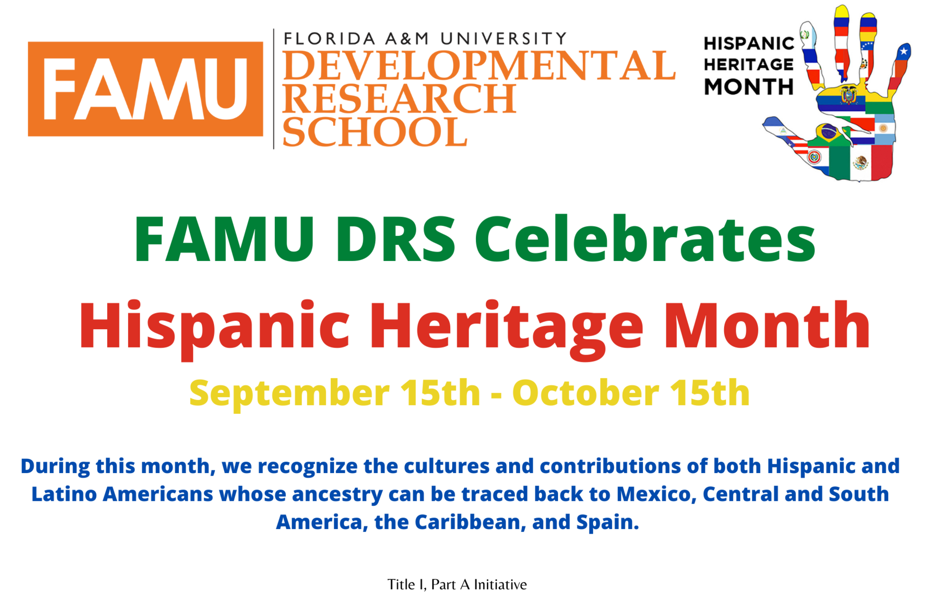 Hispanic Heritage Month