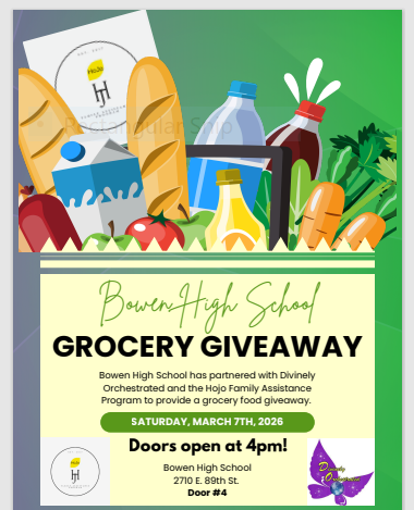 Bowen High School Grocery Giveaway March 7th, 2026
