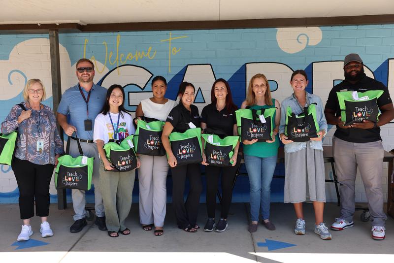 School Supply Donations at Garden Road Elementary