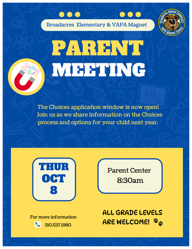 CHOICES Parent Meeting