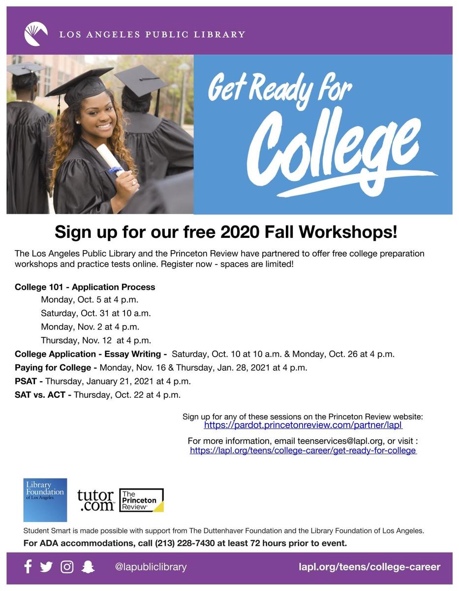 college App workshops