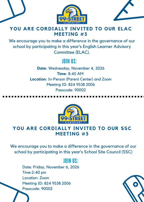 flyer describing time and location for meeting