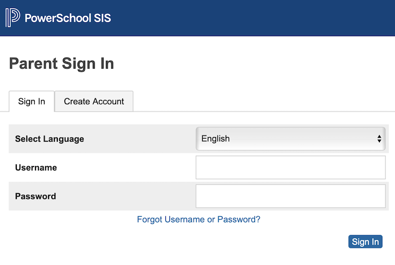 powerschool parent sign in