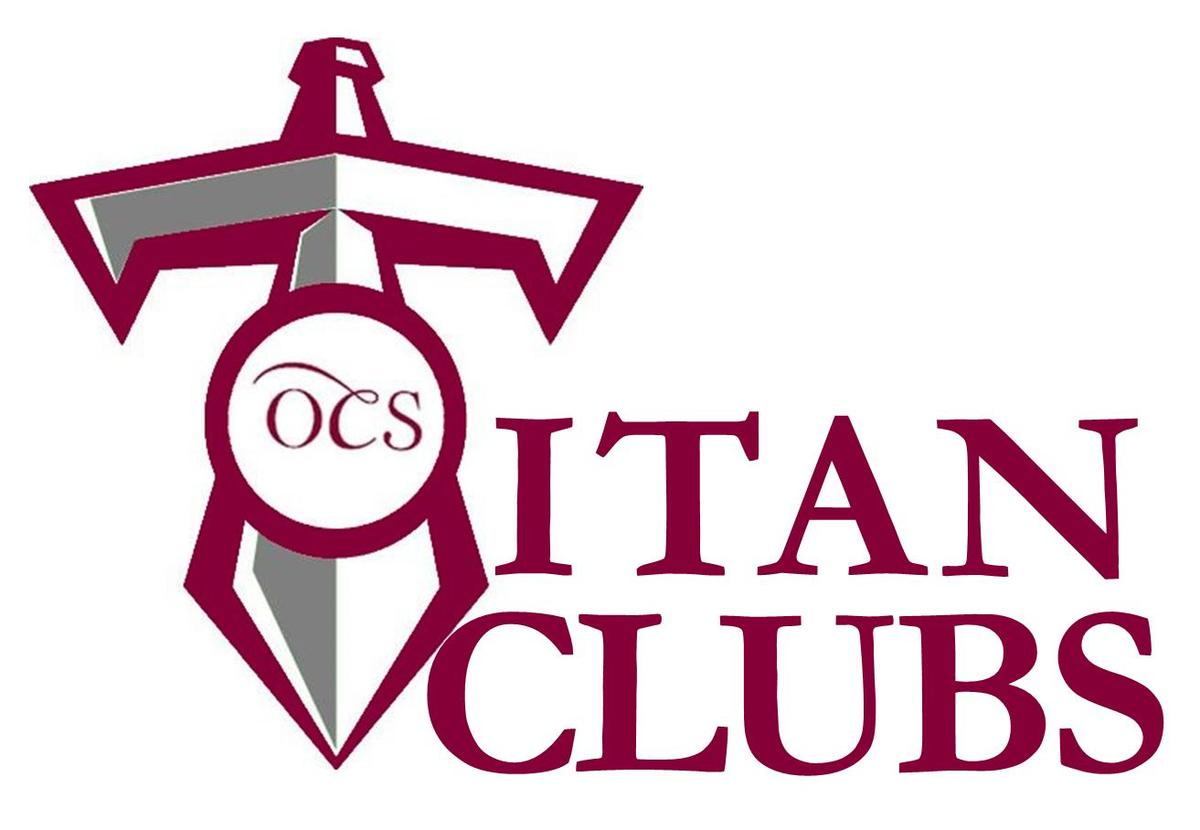 Logo featuring a sword and text 'Titan Clubs' and 'OCS'.