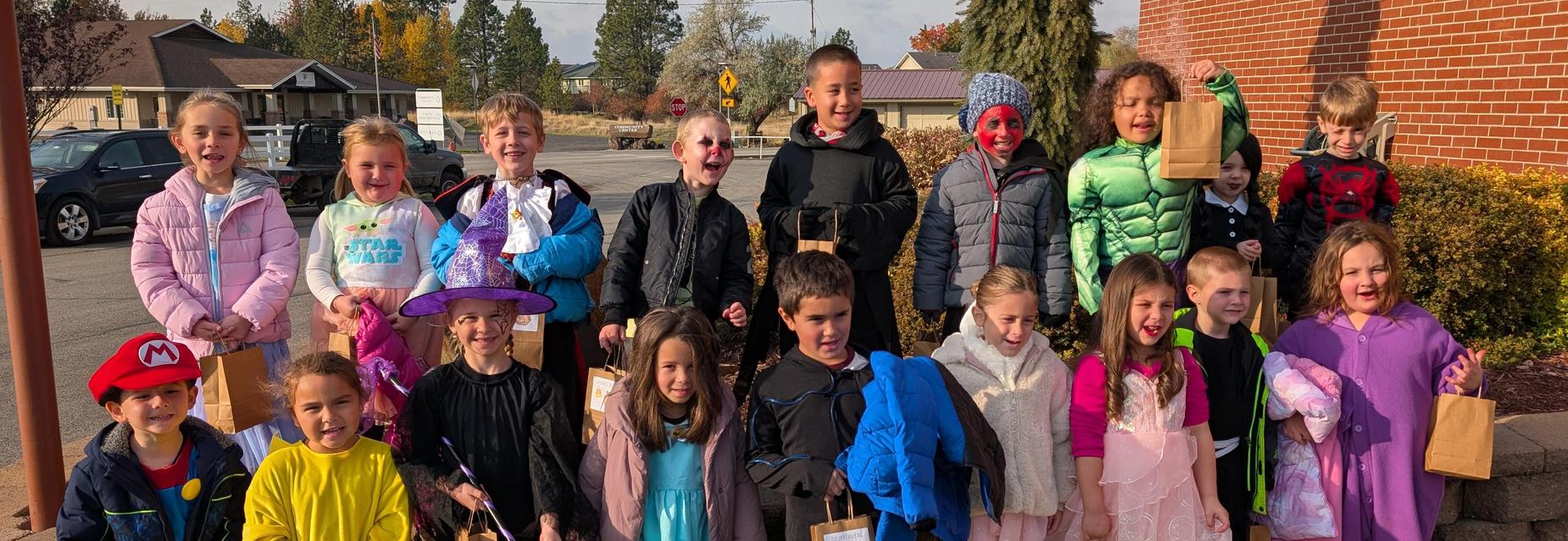 Mrs. Ward's class excited for their treats prepared by the residents of Cascadia (prev. Good Samaritan)!