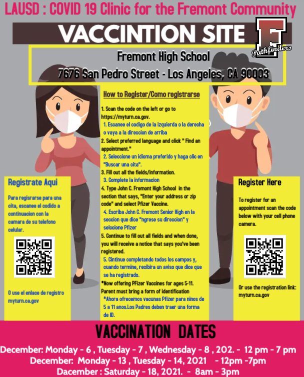 Covid Vaccine Clinic @ Fremont Featured Photo