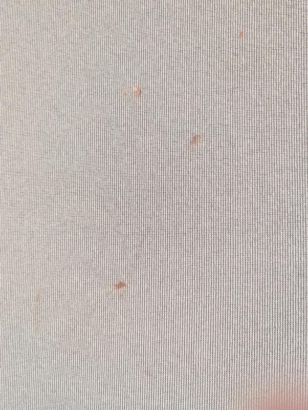 Food smeared on walls