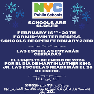 school closed flyer