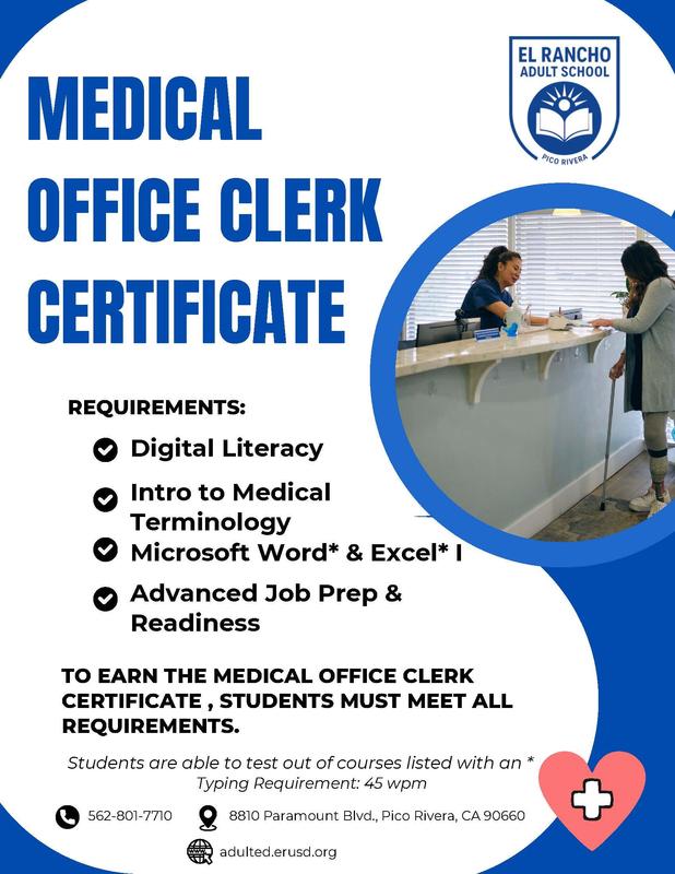 Medical Office Clerk flyer