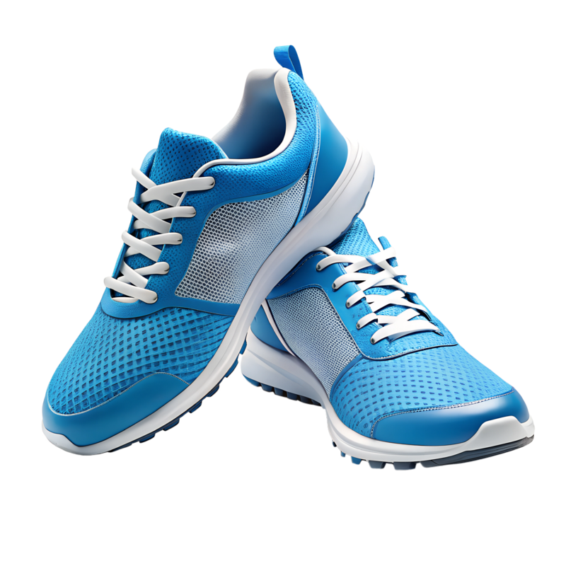 blue tennis shoes