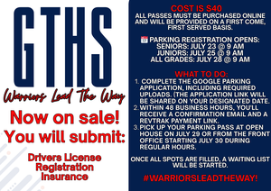 GTHS Parking Info Graphic
