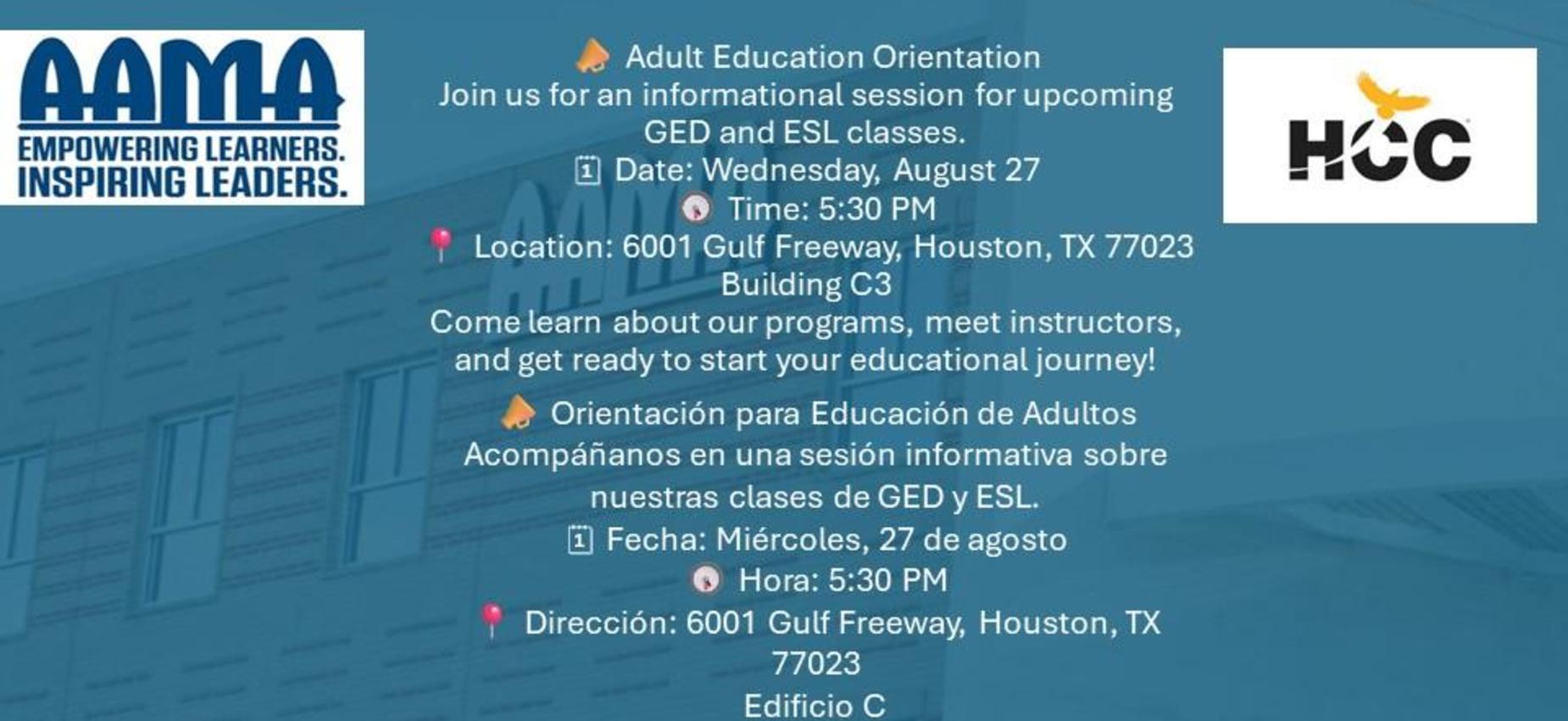 Adult Education Flyer