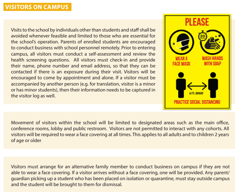 Spring 2021 - LAUSD Campus Visitors Policy Featured Photo