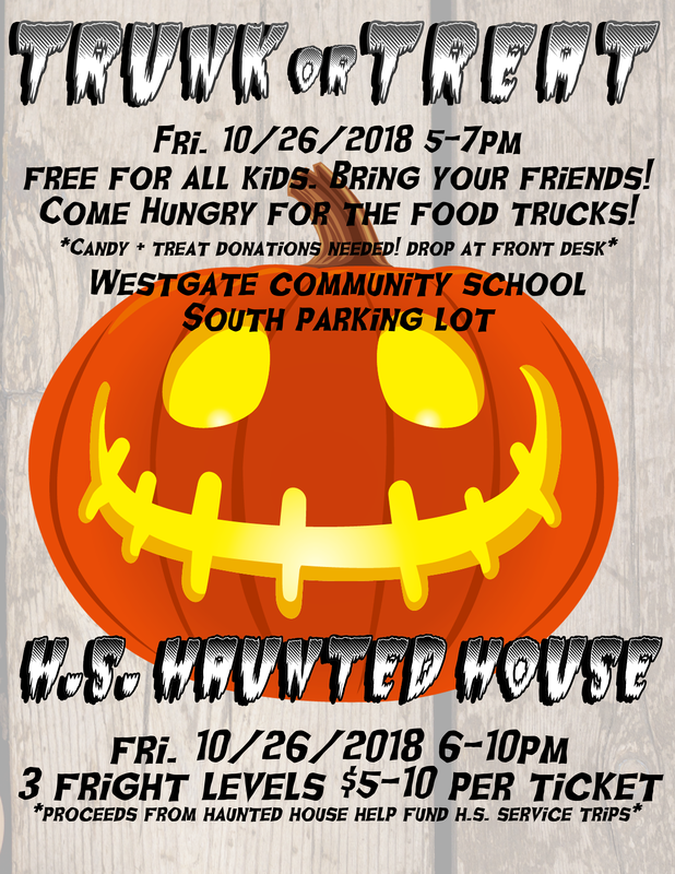 Trunk or Treat and Haunted House Thumbnail Image