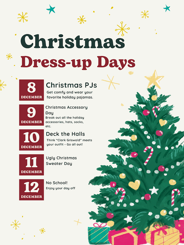 Christmas dressup days EHS