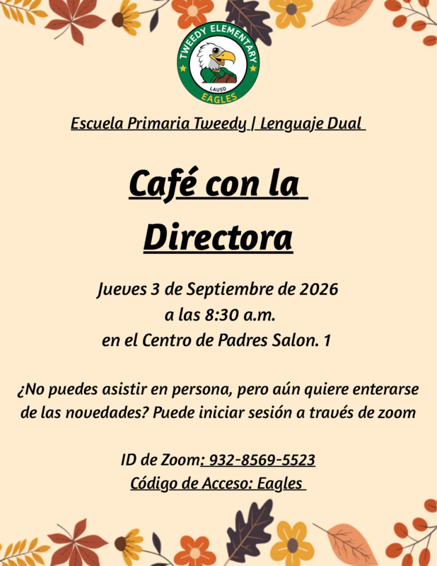 Cafe con la directora-flyer