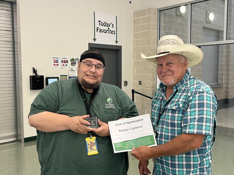 Roman Espinoza - Facilities & Operations Gem of Appreciation for October Featured Photo