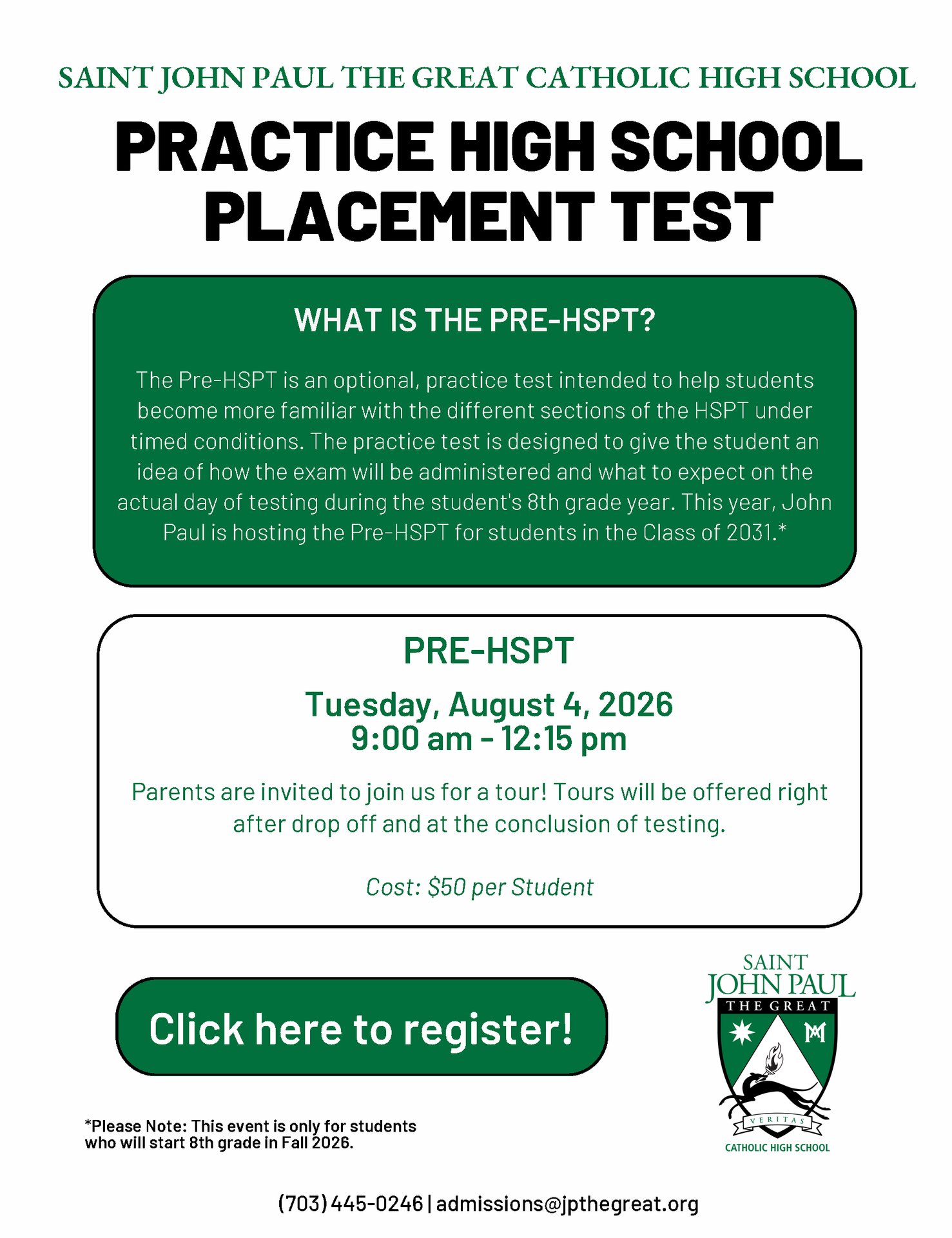 Pre-HSPT