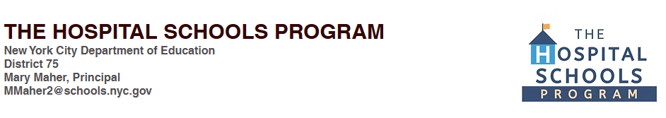 Hospital Instruction Banner with text