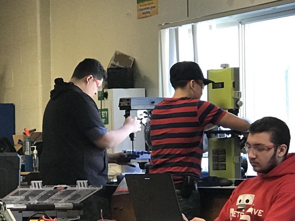 Machining custom parts for our robot