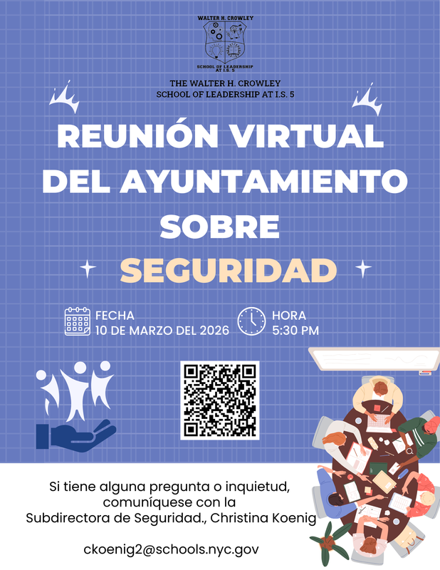 Safety town hall meeting flyer (spanish)